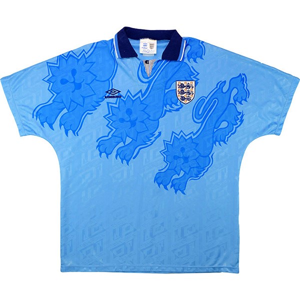 Tailandia Camiseta Inglaterra Tercera Equipación Retro 1992 Azul